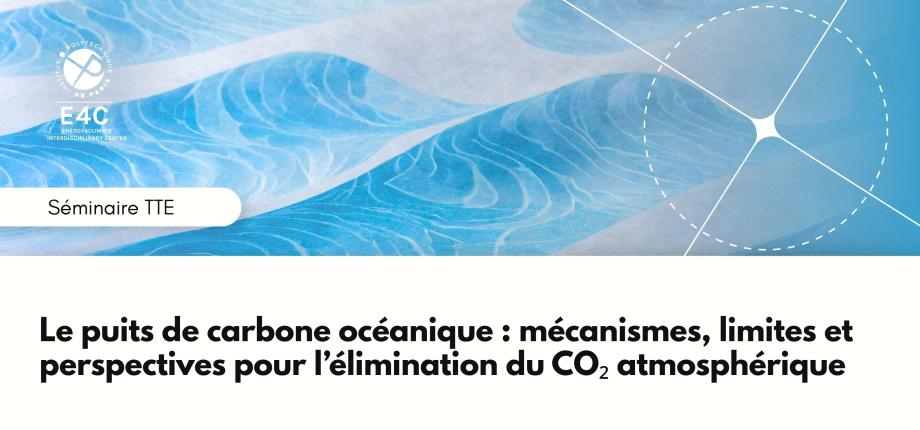 Séminaire TTE : Le puits de carbone océanique : mécanismes, limites et perspectives pour l’élimination du CO₂ atmosphérique