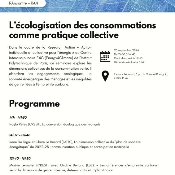 L’écologisation des consommations comme pratique collective